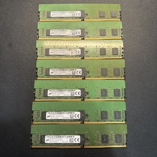 Lot of 7 Micron 4GB 1RX8 PC4-2400T-RD1-11 ECC REG Server RAM