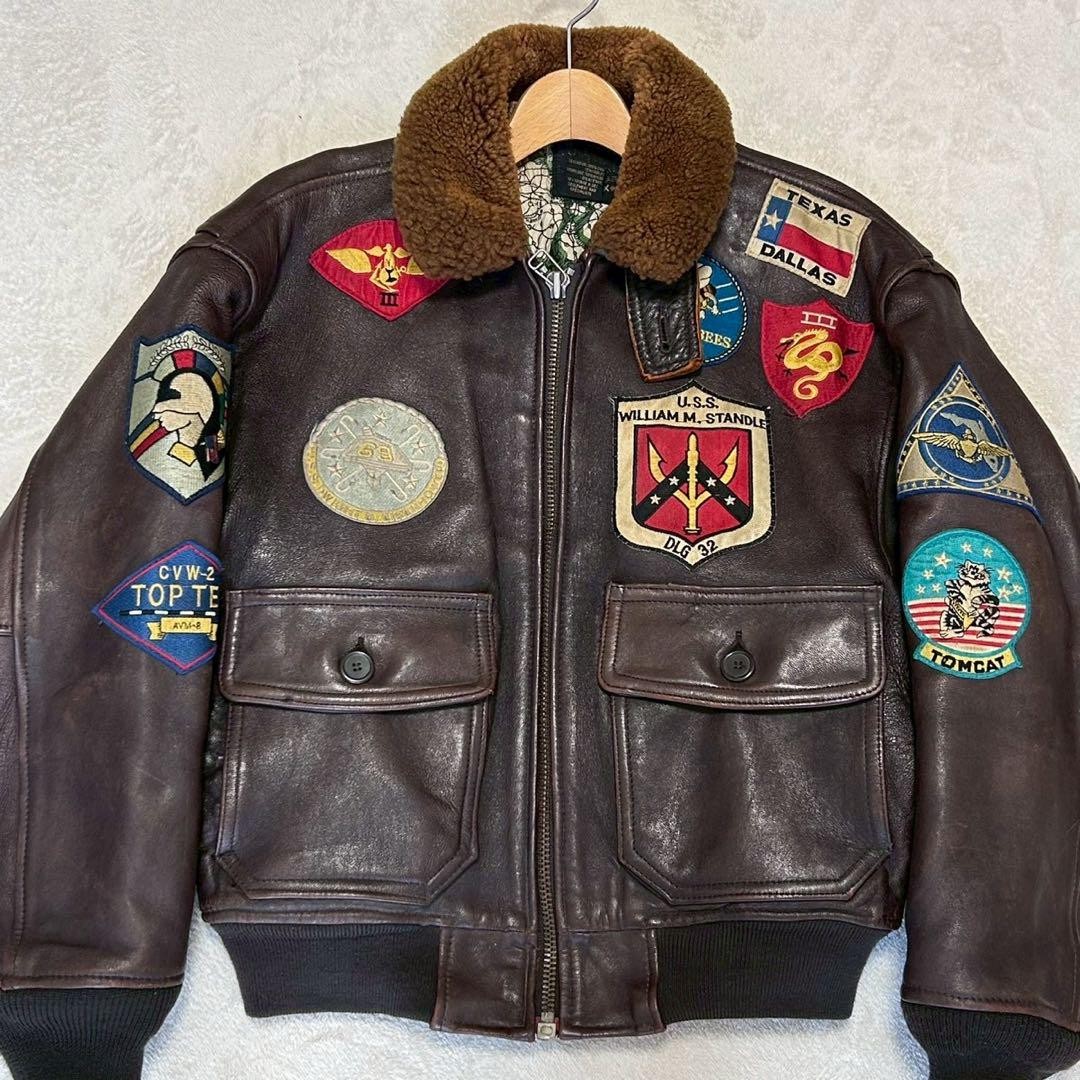 Rare! 90s First Generation Avilex Top Gun G-1 Flight Jacket