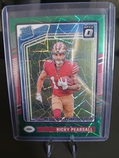 Panini Donruss Optic 2024 Rated Rookie Ricky Pearsall Green Lazer Prizm 49ers RC