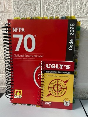 Tabbed & Highlighted  NFPA 70, National Electrical Code  2026 Spiralbound & UGLY