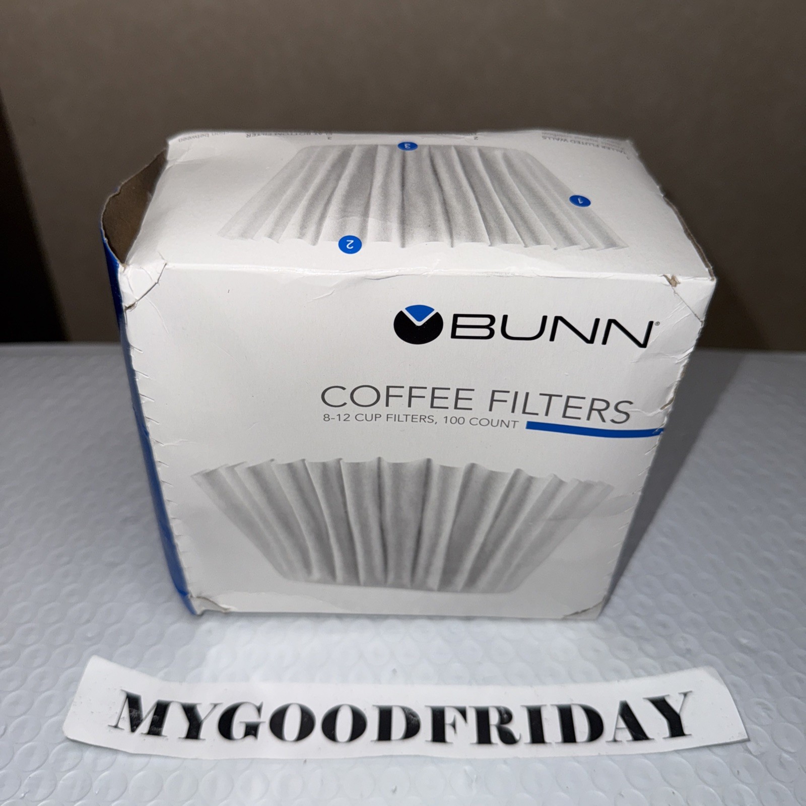 BUNN 8-12 Cup Coffee Filters, Pack Of 100 Ct., High Quality Heavy Weight Paper