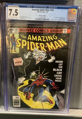 Amazing Spider-Man #194, CGC 7.5, Newsstand Variant,  1st app Black Cat