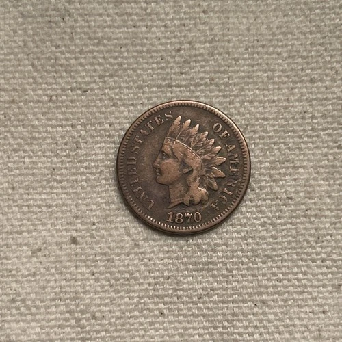 1870 Indian Head Penny Cent Choice Fine ZM