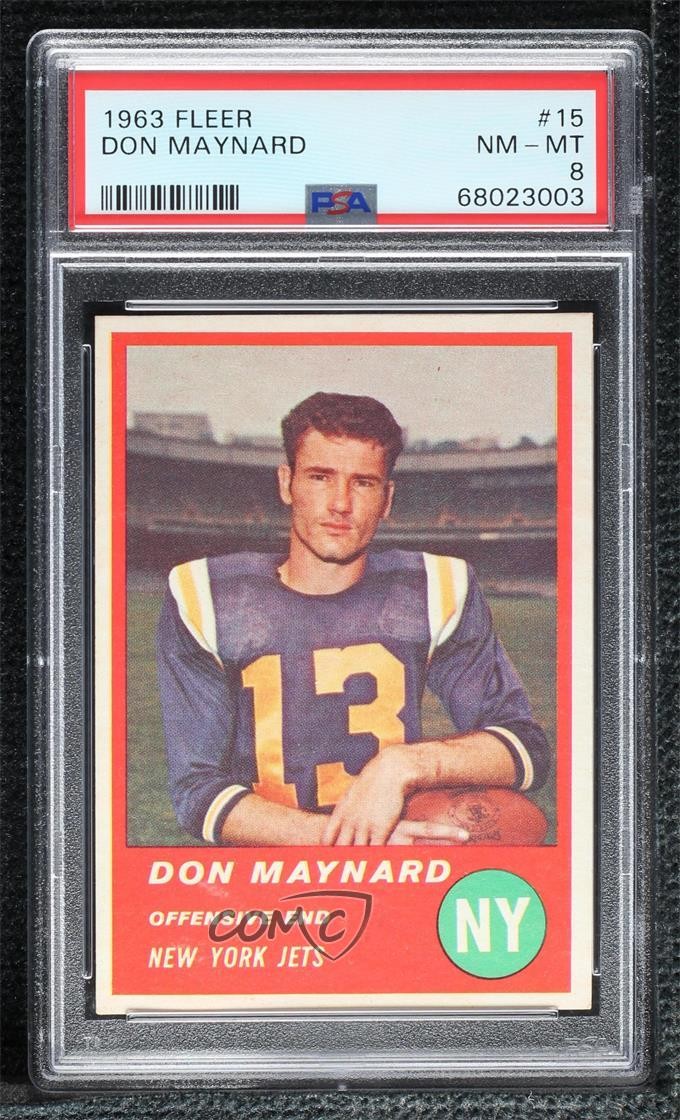 1963 Fleer Don Maynard #15 PSA 8 HOF 06pp