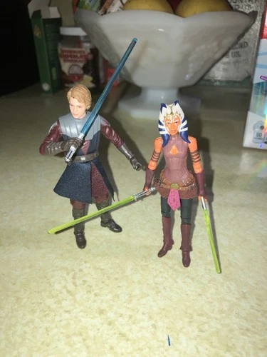 Star Wars Vintage Collection Figures Ahsoka And Anakin Skywalker ***as Shown***