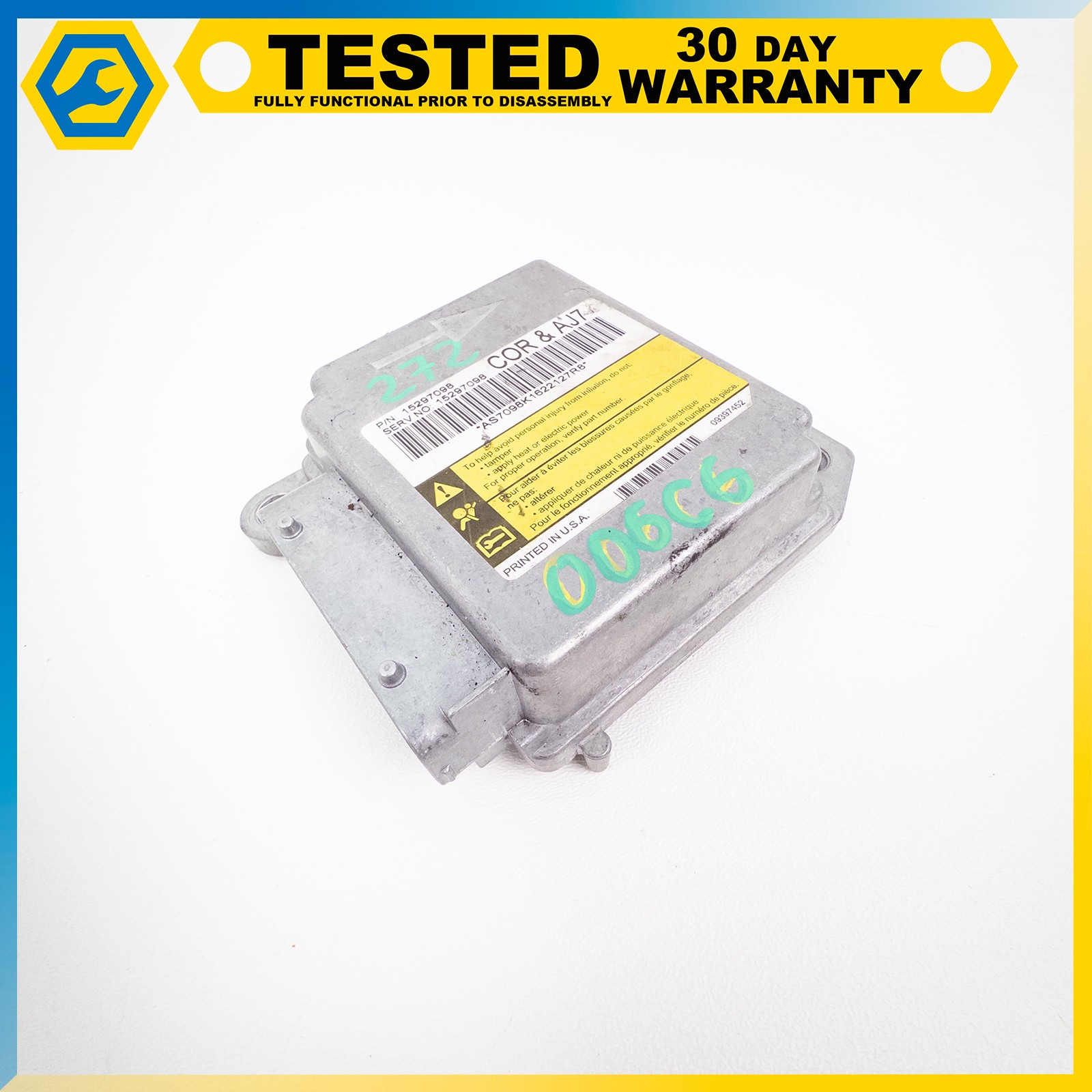 05-13 CHEVROLET CORVETTE C6 CRASH SENSING DIAGNOSTIC MODULE CONTROL UNIT OEM
