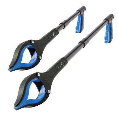 Grabber Reacher Tool - 2 Pack - Latest Version Long 19/32 Inch Foldable Pick ...