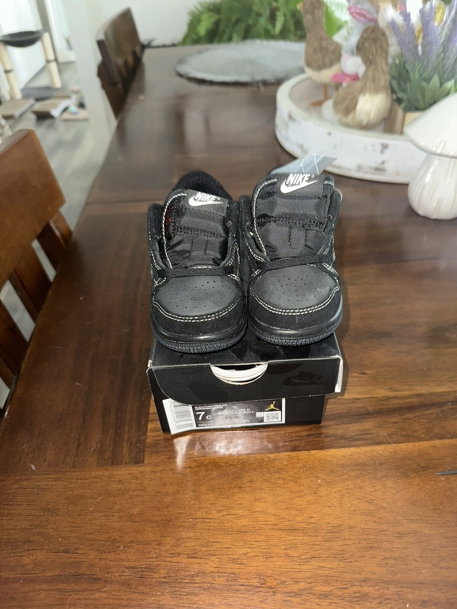 Air Jordan 1 Retro Low OG SP Travis Scott Black Phantom (TD) Size