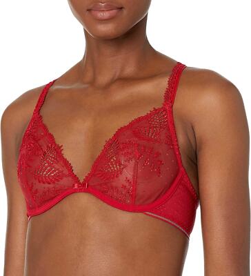 Simone Perele 289620 Women's Bloom Triangle Underwire, Opera Red, 36B