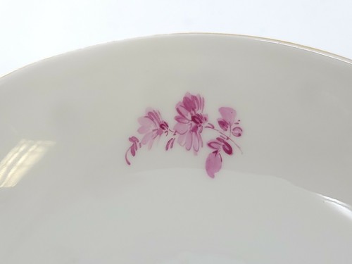 19th Century Antique Meissen Lace Floral Small Plate (5 5/8") - Picture 9 of 10