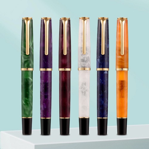 Hongdian Metal N12 Fountain Pen Rabbit Gift Pen EF / Blade Nib with Converter - Picture 3 of 28