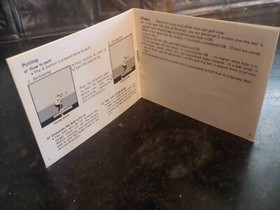 Vtg 1985 GOLF Nintendo NES Game Original Instruction Manual Booklet **ONLY**