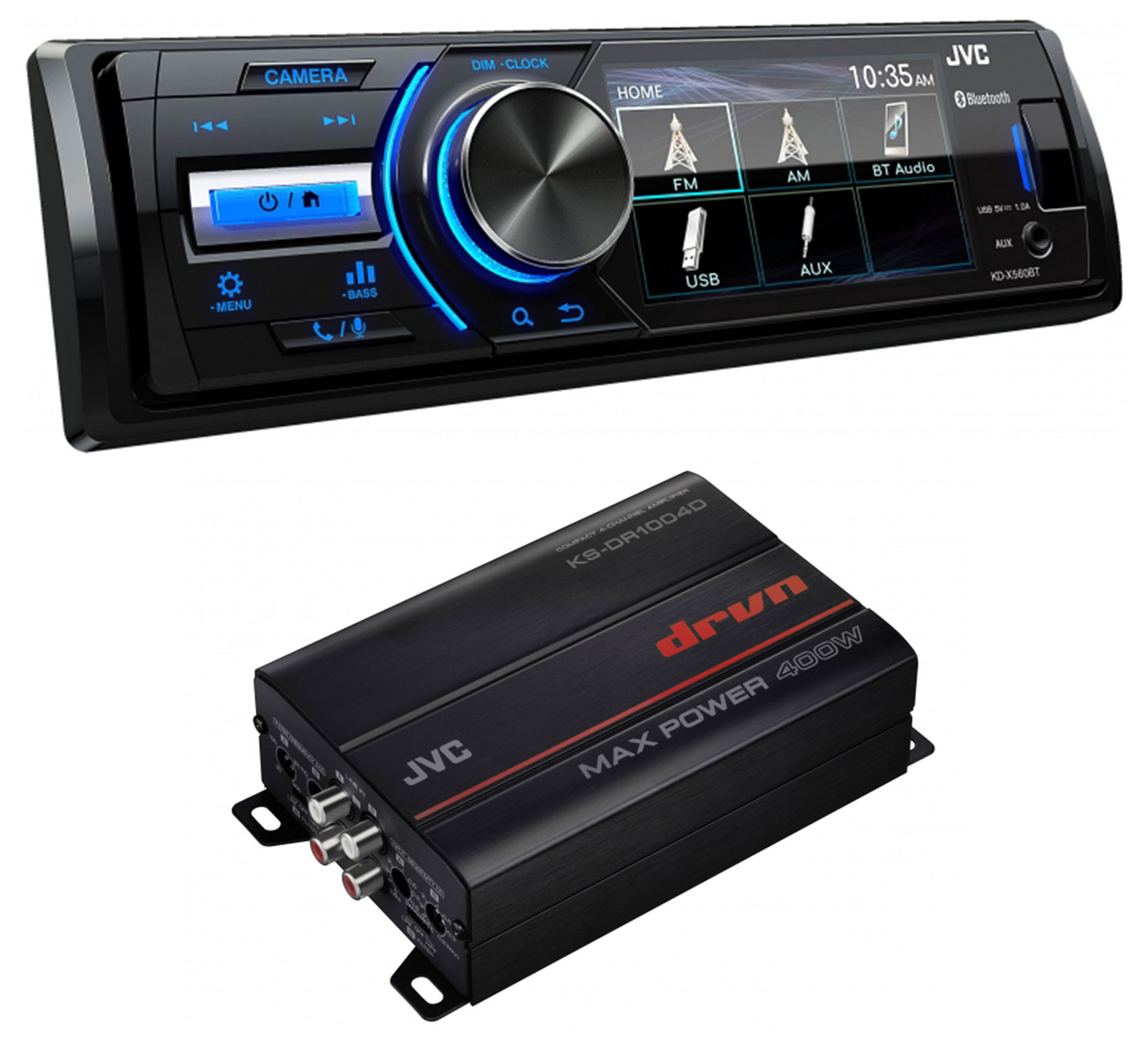 Цифровой мультимедийный морской Bluetooth-приемник JVC KD-X560BT 4-канальный усилитель Amp 33490₽