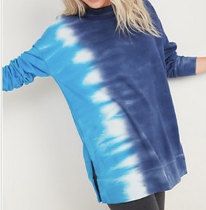 navy blue tie dye sweatshirt