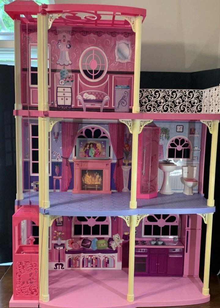 Barbie dream house 3 story with sale elevator