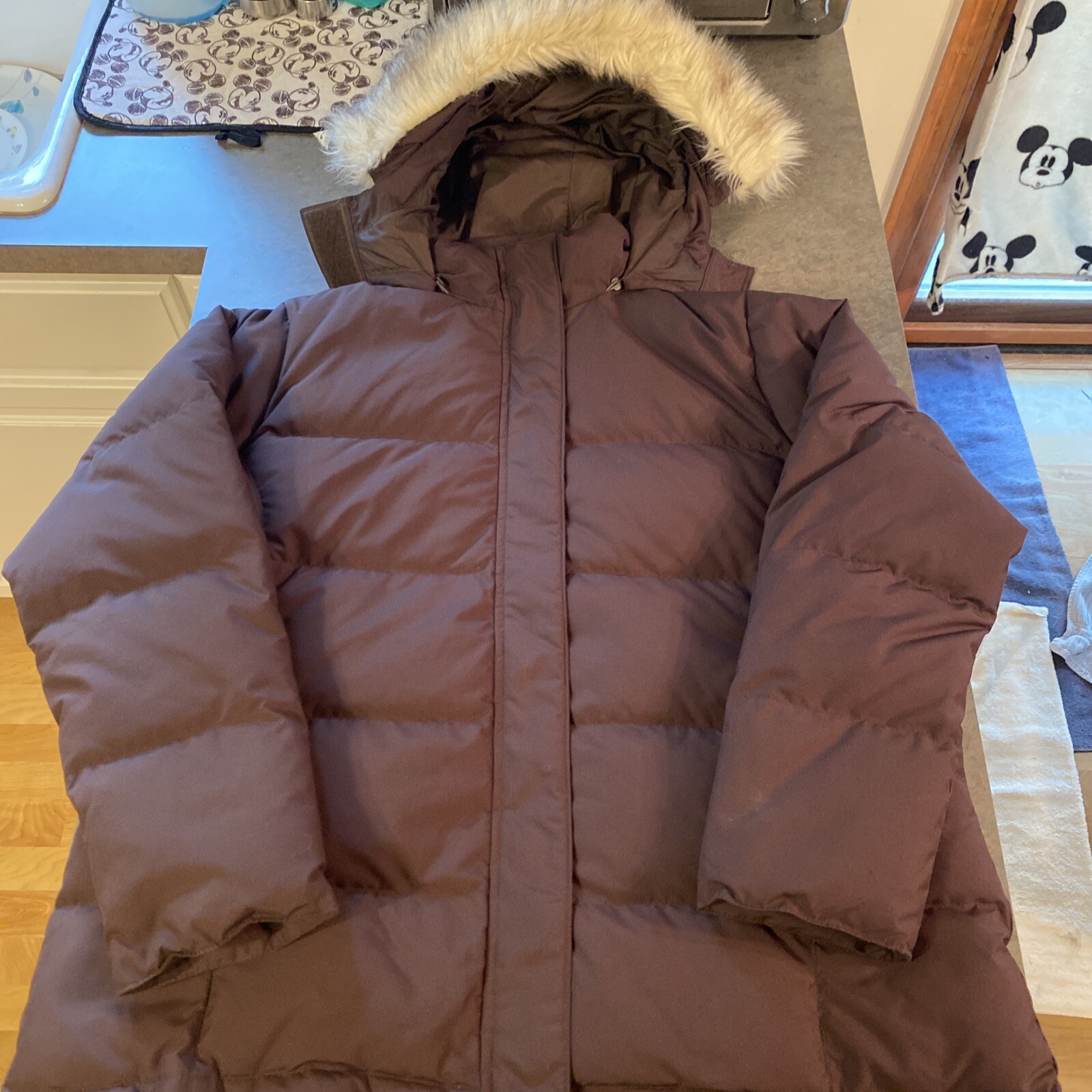 LL Bean Women's Ultrawarm Jacket Down Parka Coat Sz. XL Reg Brown 234009  EUC🔥 | eBay