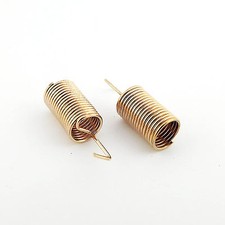 50pcs Copper 433MHz 50  Spring Antenna for Wireless Communication System 15mm
