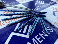 Tubular one third 3.5mm(5-12H) plate , Cortcal screws Titanium G 5(59 Pcs Set)