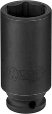 Jetech 1/2" Drive 27mm Deep Impact Socket - Cr-Mo Alloy Steel, Heat-Treated