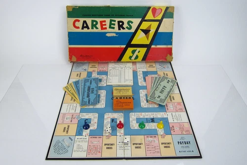 Vintage 1958 Careers Board Game Parker Brothers with Instructions