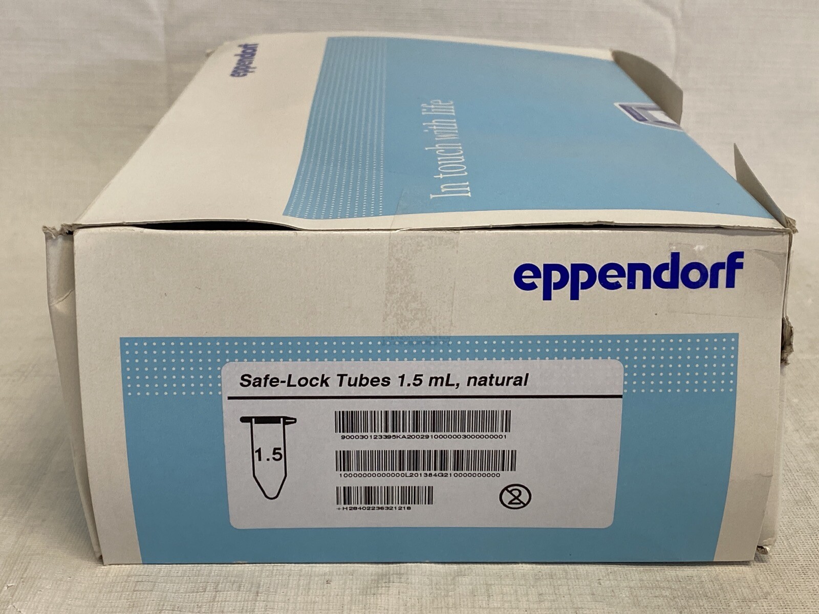 (500/Pk) EPPENDORF 1.5mL PP Safe-Lock Centrifuge Tubes w/ Snap Cap 022363212