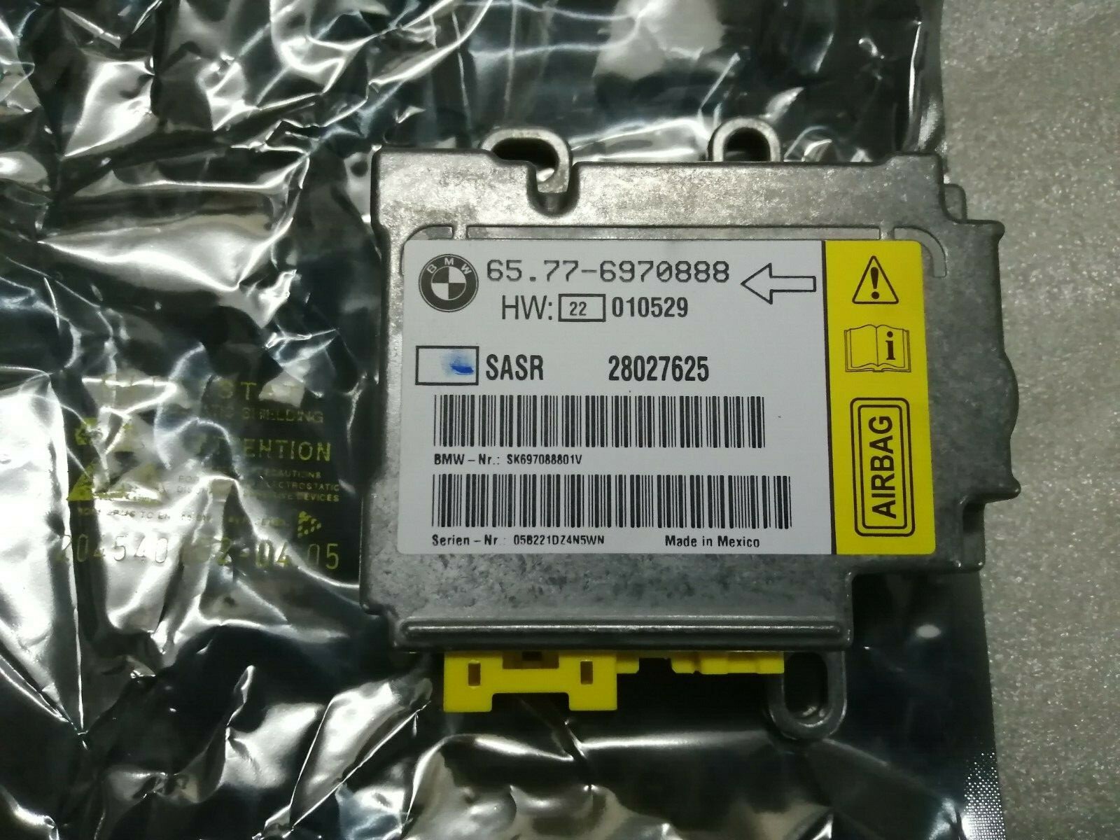BMW E66 750 Right Front a Pillar Airbag Module Brain 65776970888  