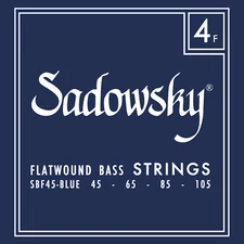 Mint Sadowsky Blue Label Bass String Set StainlessSteel Flatwound 4String 45-105