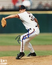 ROBB NEN AUTOGRAPHED GAME ACTION 8X10 PHOTO - SAN FRANCISCO GIANTS