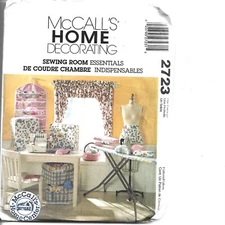McCall's Home Decorating Pattern 2723,Sewing Room Essentials, Uncut, 2000
