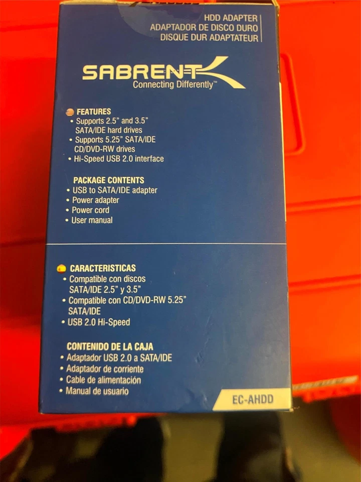 Sabrent USB 2.0 to SATA/IDE 2.5/3.5" Hard Drive Converter EC-AHDD - Image 2 of 3