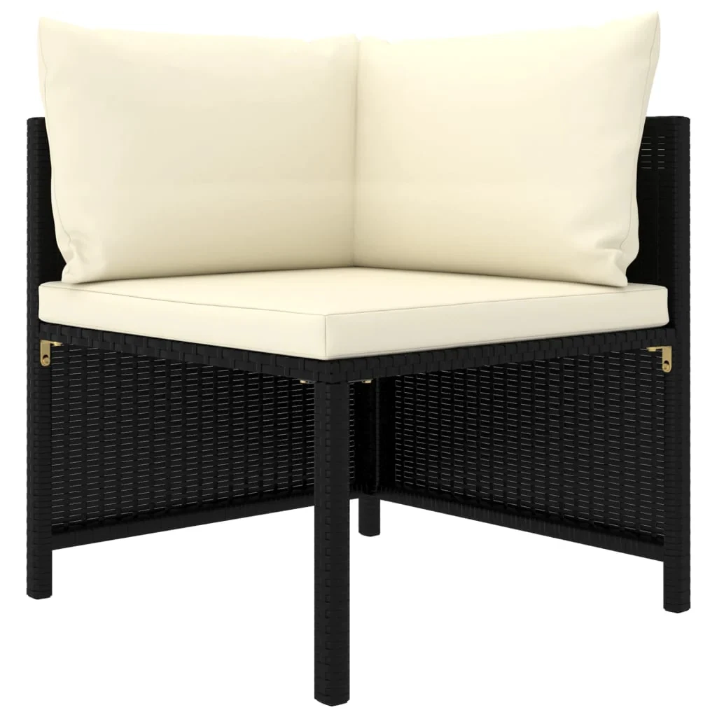 NNEVL Sectional Corner Sofa with Cushions Black Poly Rattan
Opens in a new window or tab