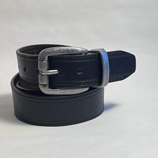 Boys  Dickies Reversible Black Brown Belt W/Gunmetal Grey Buckle M 26-28