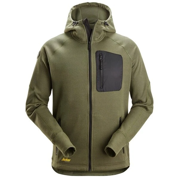SNICKERS 8041 FLEXIWORK FLEECE FULL ZIP HOODIE KHAKI GREEN/BLACK
Opens in a new window or tab