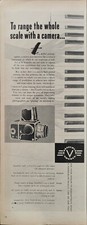 HASSELBLAD 1000F CAMERA Pubblicità MACCHINA FOTOGRAFICA 1 pagina 1958