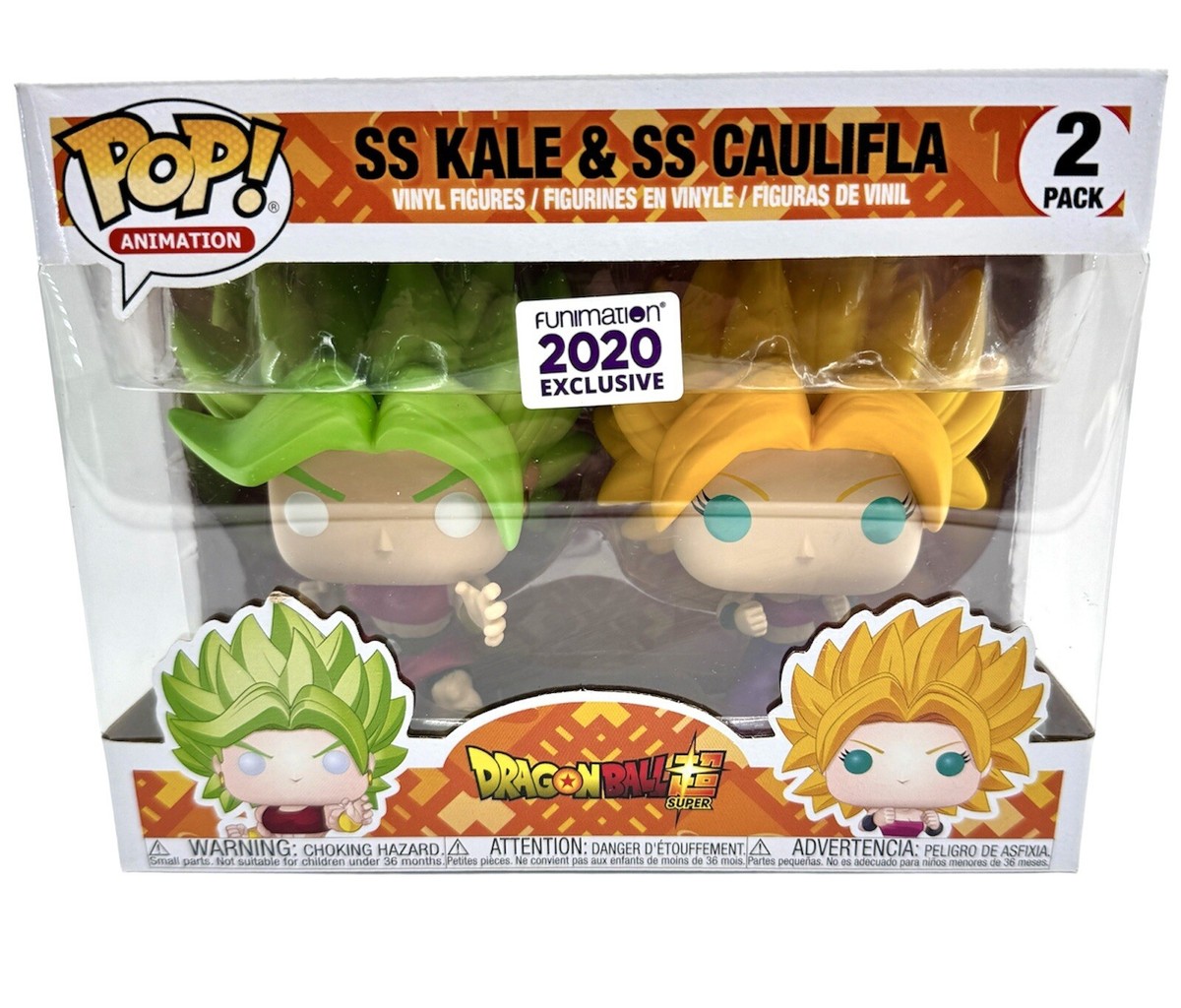 Funko Pop Dragon Ball Z SS Kale & SS Caulifla Figure 2 Pack Box