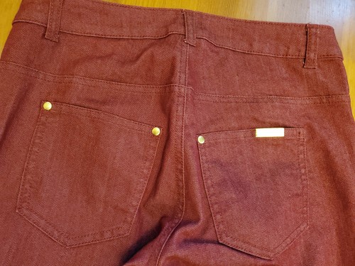 IMAN RED STRAIGHT SLIM JEANS Size XS - Picture 2 of 6
