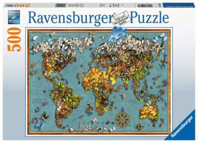 GARRY WALTON - ANTIKE SCHMETTERLING-WELTKARTE - Ravensburger 15043 - 500 Pcs