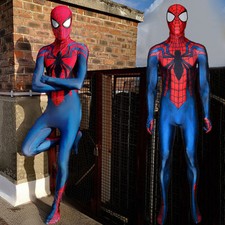 New Ben Reily Spiderman Jumpsuit Spider-Man Cosplay Costume Halloween Adult/Kids