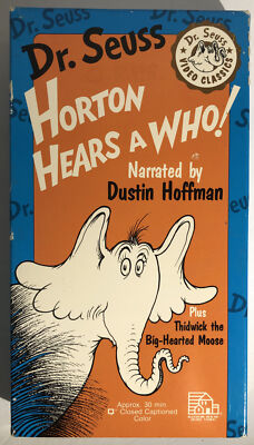 Dr. Seuss Horton Hears A Who!(VHS 1992)Dr. Seuss Dustin Hoffman