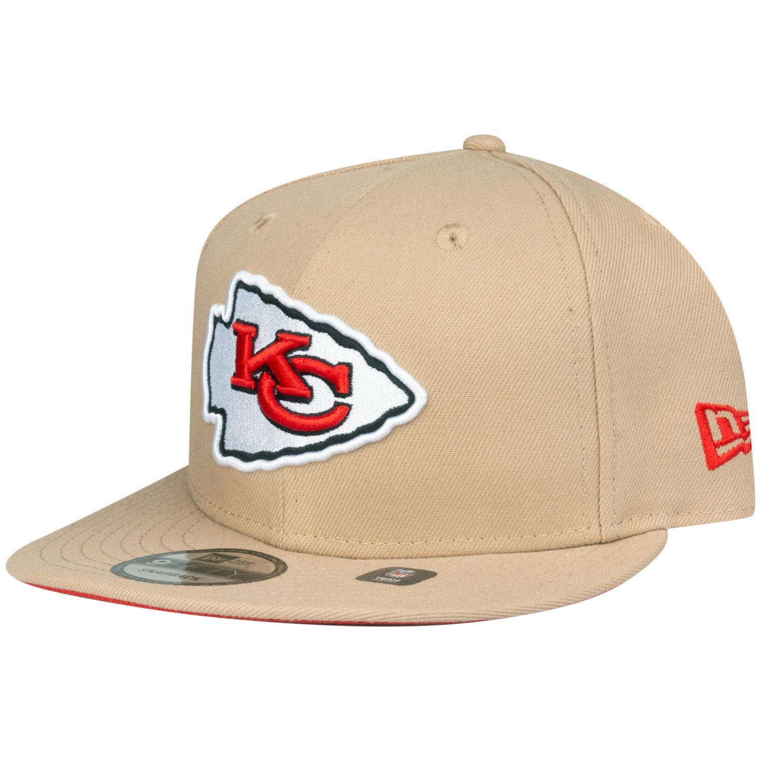 Бейсболка New Era 9Fifty с застежкой-молнией - бежевый цвет Kansas City Chiefs camel 6690₽