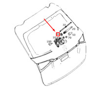 MERCEDES-BENZ GLE W167 T&uuml;lle f&uuml;r Heckscheibenwischerarm A0009988005