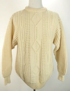 mens cream fisherman sweater