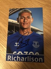 Autograph Signed Photo RICHARLISON ex EVERTON Forward 6x4