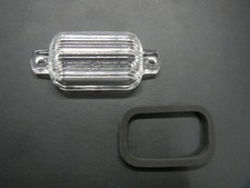1965 Buick Riviera Skylark License Plate Light Lens W Gasket 65 Lamp Abv Bumper