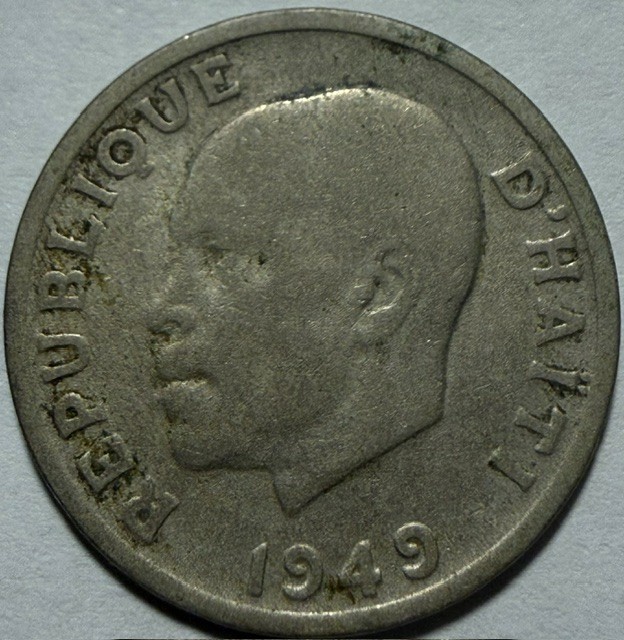 HAITI - President Dumarsais Estime - 10 Centimes 1949 - Km-58 - FREE USA S&H!