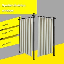 Raumteiler Paraventgestell Gardinenstange, Flexibel Verstellbarer Paravent