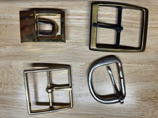 VINTAGE ASSORTMENT OF BELT BUCKLES SOLID BRASS AND SOLID BRONZE