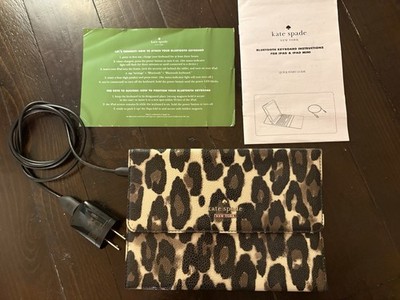 Kate Spade Cheetah Print Bluetooth Keyboard With Charger EUC