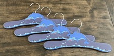 4 Adorable Kidorable Children  s Painted Wooden Hangers Dolphin Jumping 