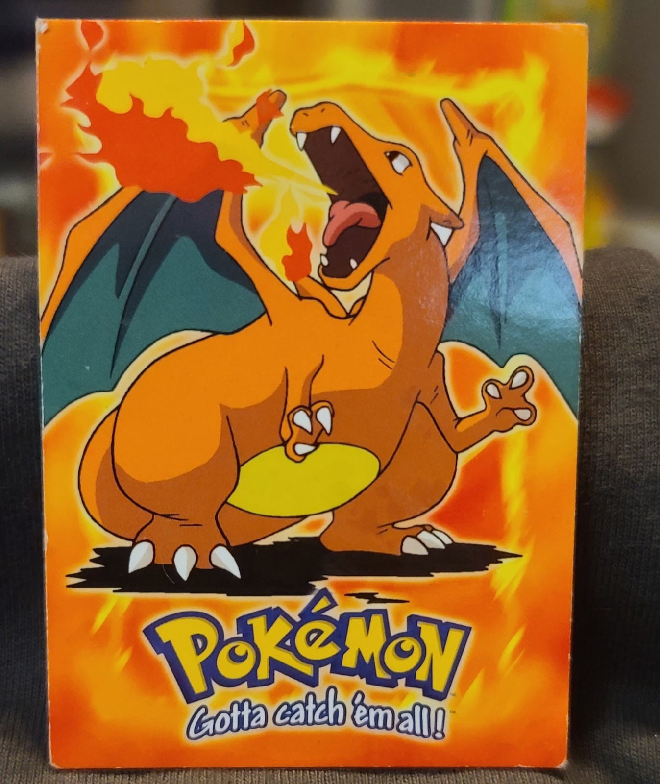 Pokemon Topps Charizard #E6 Movie Edition Blue Logo 1999 NM